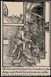 Ilustración para el libro La Nave de los Locos de Sebastian Brant, 1497