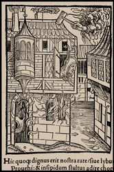 Ilustración para el libro Nave de los locos de Sebastian Brant, 1497