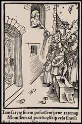 Ilustración del libro La nave de los locos de Sebastian Brant