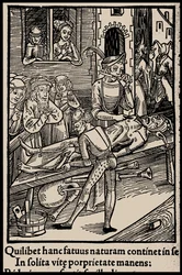 Ilustración para el libro La Nave de los Locos de Sebastian Brant, 1497