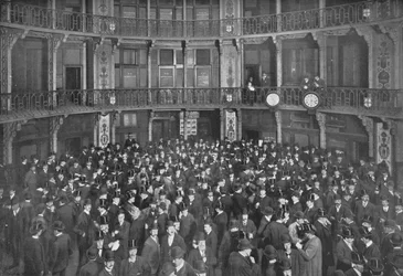 En el Intercambio de Carbón, Ciudad de Londres, c1903