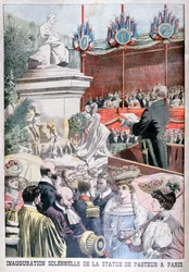 Inauguración de la estatua de Louis Pasteur, París, 1904