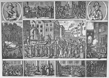 Episodios del levantamiento de Venner y ejecución de los líderes rebeldes, 1661 1903