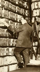 Índice de huellas dactilares en Scotland Yard, Londres, c1912, 1935