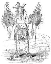 Hombre medicina indio, c1700 c1880