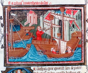 Barcos de vela indios descritos por Marco Polo, siglo XV