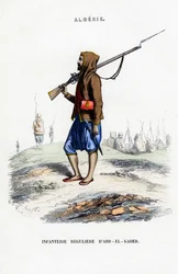 Infantería de Abd-el-Kader, Argelia