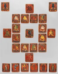 Tarjetas de iniciación Tsakalis, principios del siglo XV