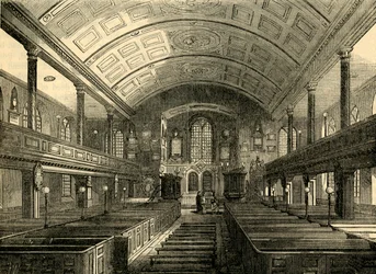Interior de la Iglesia de Kensington, 1850, c1876