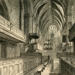 Interior de la Iglesia de St. Saviours, c1878