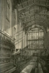 Interior de la capilla, 1875, 1911