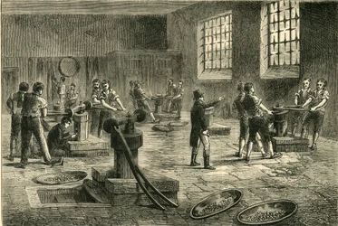 Interior de la Casa de la Moneda, c1872
