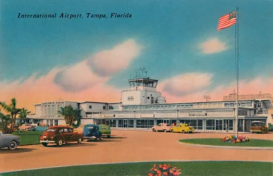 Aeropuerto internacional, Tampa, Florida, hacia la década de 1940