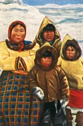Inuit de Labrador, norte de Canadá, c1928