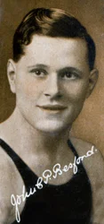 JCP Besford, nadador campeón, 1935