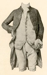 Chaqueta y chaleco usados por Robert Livingston, de Clermont Manor, Nueva York