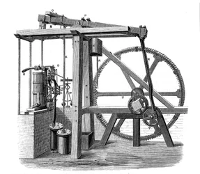 Prototipo de máquina de vapor Old Bess de James Watt, h. 1778