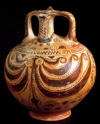 Jarra decorada con un pulpo