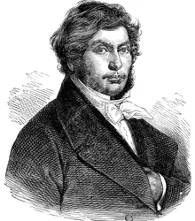 Jean François Champollion, historiador, lingüista y egiptólogo francés, siglo XIX