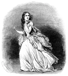 Jenny Lind, soprano conocida como el Ruiseñor Sueco, 1848