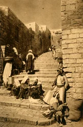 Jerusalén - Una calle, c. 1918-c. 1939