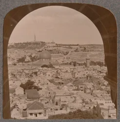 Jerusalén desde el campanario de la Iglesia Protestante, c1900