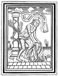 Jesucristo después de su flagelación, siglo XV, 1870