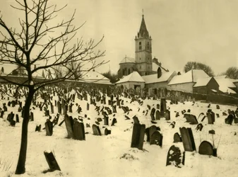 Cementerio judío, Mattersburg, Burgenland, Austria, c1935