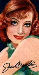 Joan Crawford, 1905-1977, actriz estadounidense ganadora del Premio de la Academia, Siglo XX
