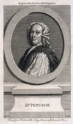 Johann Christoph Pepusch, compositor y teórico musical alemán, c. 1725