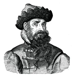 Johann Gutenberg, trabajador del metal e inventor alemán, siglo XVI, 1870