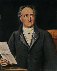 Johann Wolfgang von Goethe 1749-1832. - Pintura de J.K. Stieler, 1934