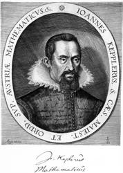 Johannes Kepler, astrónomo y físico alemán, c. 1600