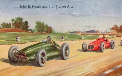 John B. Heath y su 1 12 Litros Alta, c1953