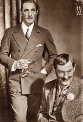 John Barrymore y Lionel Barrymore, actores estadounidenses, 1933