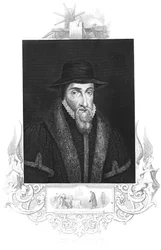 John Foxe, martirólogo inglés del siglo XVI, c. 1880