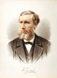 John Tyndall, físico británico nacido en Irlanda y popularizador de la ciencia, c1880
