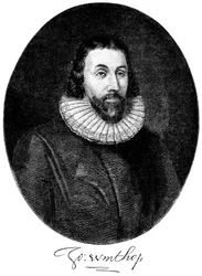 John Winthrop, colono puritano inglés en América, siglo XVII c1880