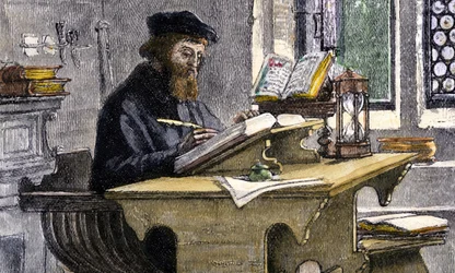 John Wycliffe trabajando, siglo XIX