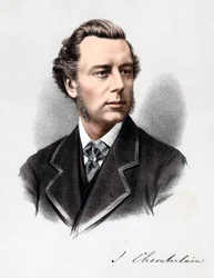 Joseph Chamberlain, político británico, c1880