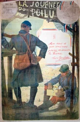 Journée du Poilu 25 et 26 Décembre 1915, cartel francés de la Primera Guerra Mundial, 1915