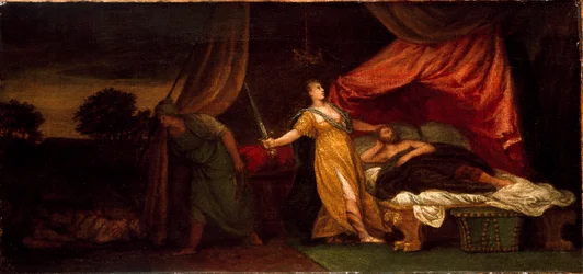 Judith a punto de matar a Holofernes
