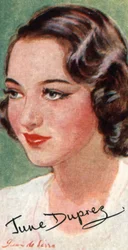 June Duprez, 1918-1984, actriz de cine británica, siglo XX