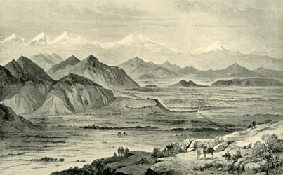 Kabul, mirando al norte desde la colina sobre el campamento británico en Beni Hissar, 8 de octubre de 1879, 1901