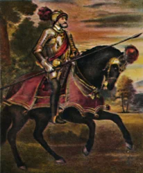 Kaiser Karl V. 1500-1558. - Pintura de Tiziano, 1934