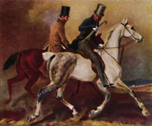 Kaiser Wilhelm I. 1797-1888 como Príncipe de Prusia. - Pintura de Krüger, 1934