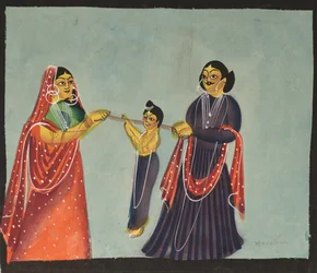 Pintura de Kalighat, 1800s