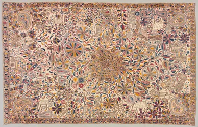Quilt ceremonial Kantha, 1800s