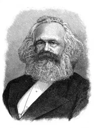 Karl Marx, teórico político, social y económico alemán del siglo XIX