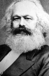 Karl Marx, teórico político, social y económico alemán, siglo XIX